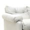 Midcentury Coronado 3-Seater Sofa in White Leather by Afra & Tobia Scarpa for B&B Italia, 1960s, Image 10