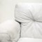 Midcentury Coronado 3-Seater Sofa in White Leather by Afra & Tobia Scarpa for B&B Italia, 1960s 12