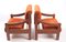 Vintage Orange Armchairs, Czechoslovakia, 1980s, Set of 2 3