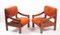 Vintage Orange Armchairs, Czechoslovakia, 1980s, Set of 2 1