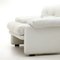 Coronado Armchairs in White Leather by Afra & Tobia Scarpa for B&B Italia, 1960s, Set of 2 8