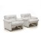 Coronado Armchairs in White Leather by Afra & Tobia Scarpa for B&B Italia, 1960s, Set of 2 2