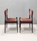 Salmon Pink Velvet Side Chairs Attributed to Silvio Coppola, Italy, Set of 2 7