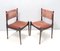 Salmon Pink Velvet Side Chairs Attributed to Silvio Coppola, Italy, Set of 2 1