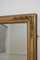Espejo francés antiguo de madera dorada, década de 1840, Imagen 6