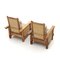 South African Colonial Armchairs in Wood & Straw, 1980s , Set of 2 5