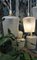 Hanging Window Lamp With Waffled Glass & Brass Knob 7