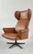 Vintage Swivel Wing Armchair by Dřevotvar Pardubice, Czechoslovakia, 1970s 10