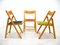 Vintage Folding Side Chairs, 1980s, Set of 3 3