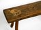 Mid-Century Oblong Four-Legged Solid Oak Stool With Patina, 1940s 7