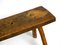 Mid-Century Oblong Four-Legged Solid Oak Stool With Patina, 1940s 16