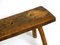 Mid-Century Oblong Four-Legged Solid Oak Stool With Patina, 1940s, Image 16