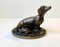 Teckel Victorien Antique en Bronze avec Chiots 1