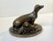 Teckel Victorien Antique en Bronze avec Chiots 2