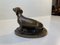 Perro salchicha victoriano antiguo de bronce con cachorros, Imagen 5