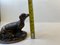 Teckel Victorien Antique en Bronze avec Chiots 7