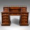 Antique English Satinwood Executive Desk with 13 Drawer 2