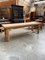 Tavolo da fattoria grande in legno di quercia massiccio con panca, set di 2, Immagine 2