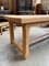 Large Farmhouse Table in Solid Oak with Bench, Set of 2 9