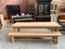 Large Farmhouse Table in Solid Oak with Bench, Set of 2, Image 5