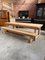Large Farmhouse Table in Solid Oak with Bench, Set of 2, Image 7