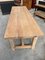 Large Farmhouse Table in Solid Oak with Bench, Set of 2 10