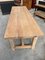 Large Farmhouse Table in Solid Oak with Bench, Set of 2, Image 10