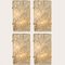 Austrian Rectangular Wall Light in Wave Glass by J.T. Kalmar, 1960s 2