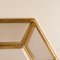 Flush Mount in White Hexiconal Glass and Brass from Limburg 4