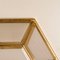 Flush Mount in White Hexiconal Glass and Brass from Limburg, Image 4