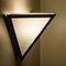 Triangle Wall Lights in White Glass and Brass from Glashütte Limburg, 1970s 13