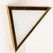 Triangle Wall Lights in White Glass and Brass from Glashütte Limburg, 1970s 5