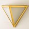 Triangle Wall Lights in White Glass and Brass from Glashütte Limburg, 1970s, Image 7