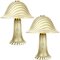 Lámpara de mesa Mushroom grande de Peill Putzler, años 70, Imagen 1