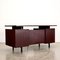 Italian Desk in Laminate Wood and Metal, 1970s 7