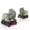 Chinese Lions Figures in Jade, Set of 2, Image 4