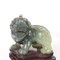 Chinesische Löwenfiguren aus Jade, 2er Set 3