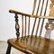 Antique English Elmwood Chair with High Back 10