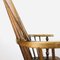 Antique English Elmwood Chair with High Back 4