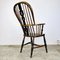 Antique English Elmwood Chair with High Back 8