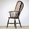 Antiker englischer Stuhl aus Ulmenholz mit hoher Rückenlehne 7