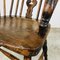 Antique English Elmwood Chair with High Back 9