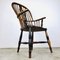Antique English Elmwood Chair with High Back 6