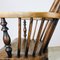 Antique English Elmwood Chair with High Back, Image 12