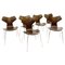 Mid-Century Danish Dining Chairs by Arne Jacobsen for Fritz Hansen, Set of 6, Image 1