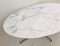 Mid-Century Oval Dining Table with Marble Top and Chromed Metal Feet from Knoll 9