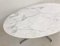 Mid-Century Oval Dining Table with Marble Top and Chromed Metal Feet from Knoll, Image 9