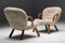 Sheepskin Arctander Clam Chair by Philip Arctander, Denmark, 1944 4