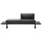 Wood and Black Leather Refolo Modular Sofa by Charlotte Perriand for Cassina 1