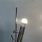 Lámpara de pie italiana era espacial de metal cromado, años 70, Imagen 6
